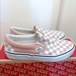 pink and white vans